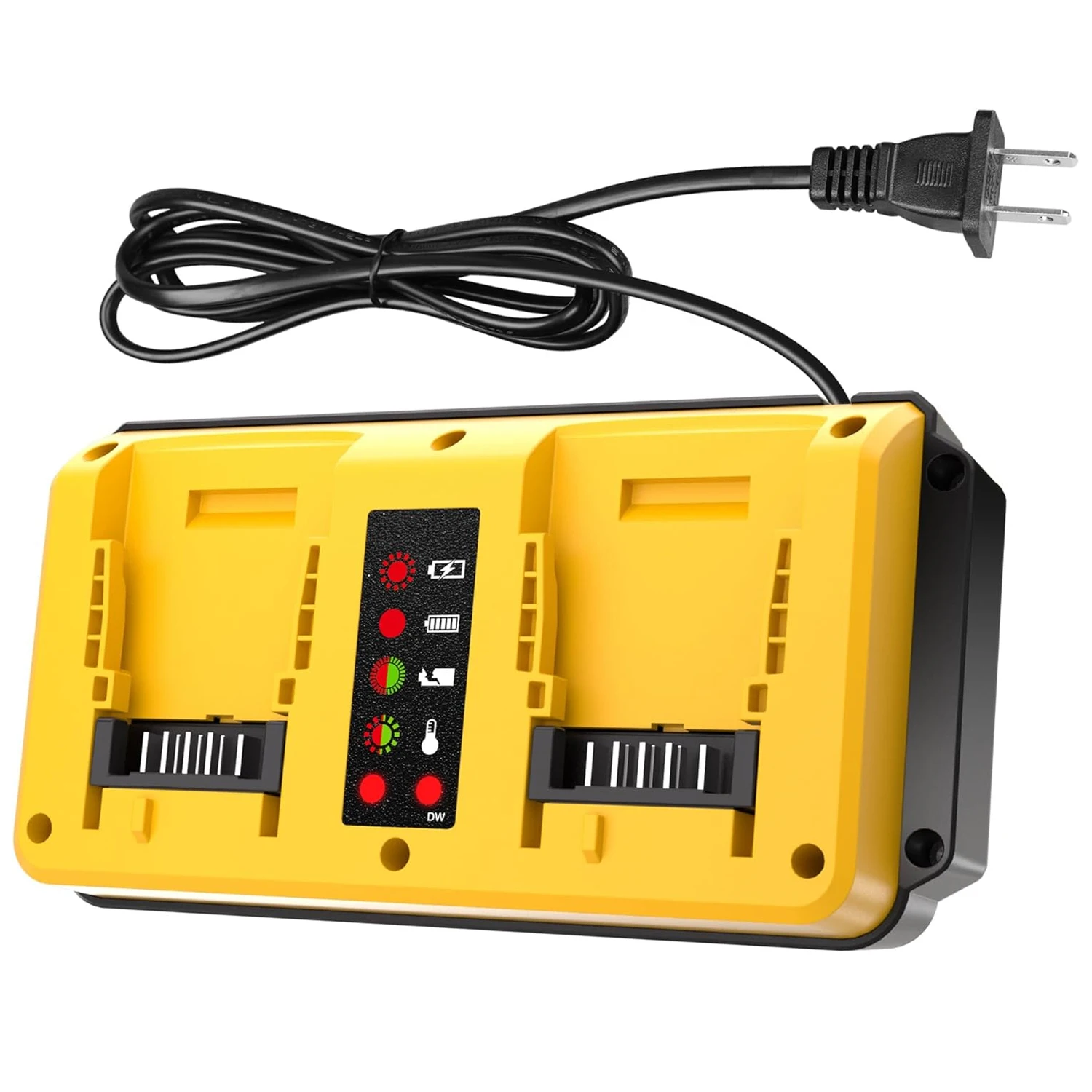 90 W schnelles Dual-Akku-Ladegerät, Ersatz für Dewalt 18 V 20 V – Bild 2