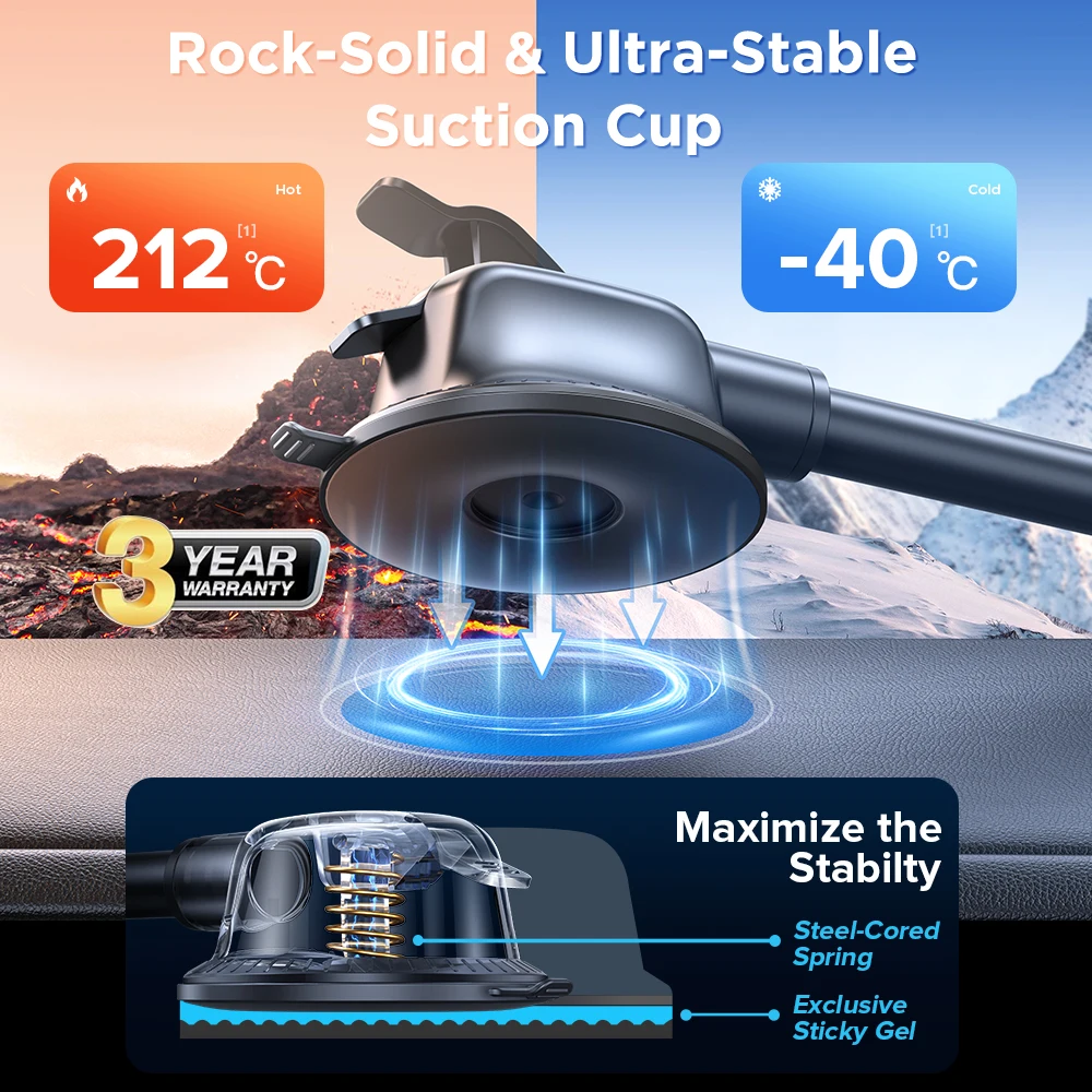Joyroom Autotelefonhalter Halterung 360° ° Breitste Sicht, universelle – Bild 2