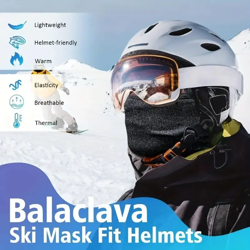 Thermische Winter Sturmhaube Radfahren Vollgesichtsmaske Warme – Bild 2