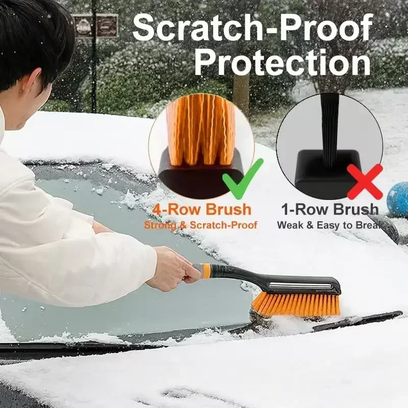 Schneebürste und Eiskratzer 2-in-1 mit abnehmbarem Schaufeldesign – Bild 6
