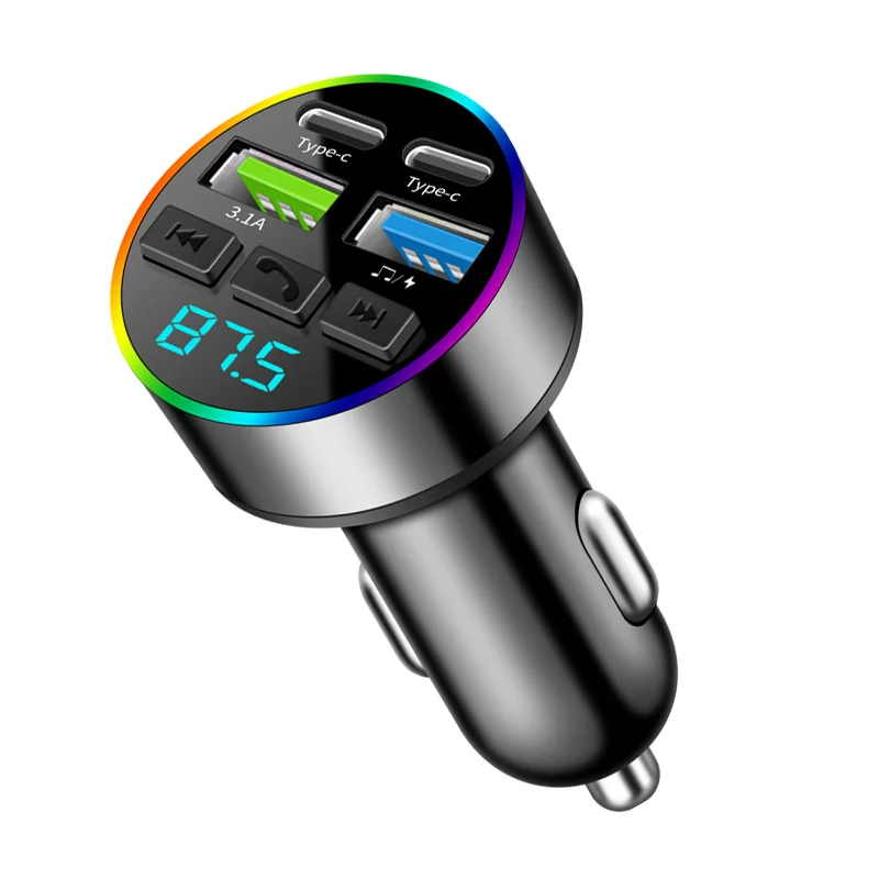 Bluetooth 5.0 Auto-FM-Transmitter Freisprecheinrichtung Drahtloses – Bild 2