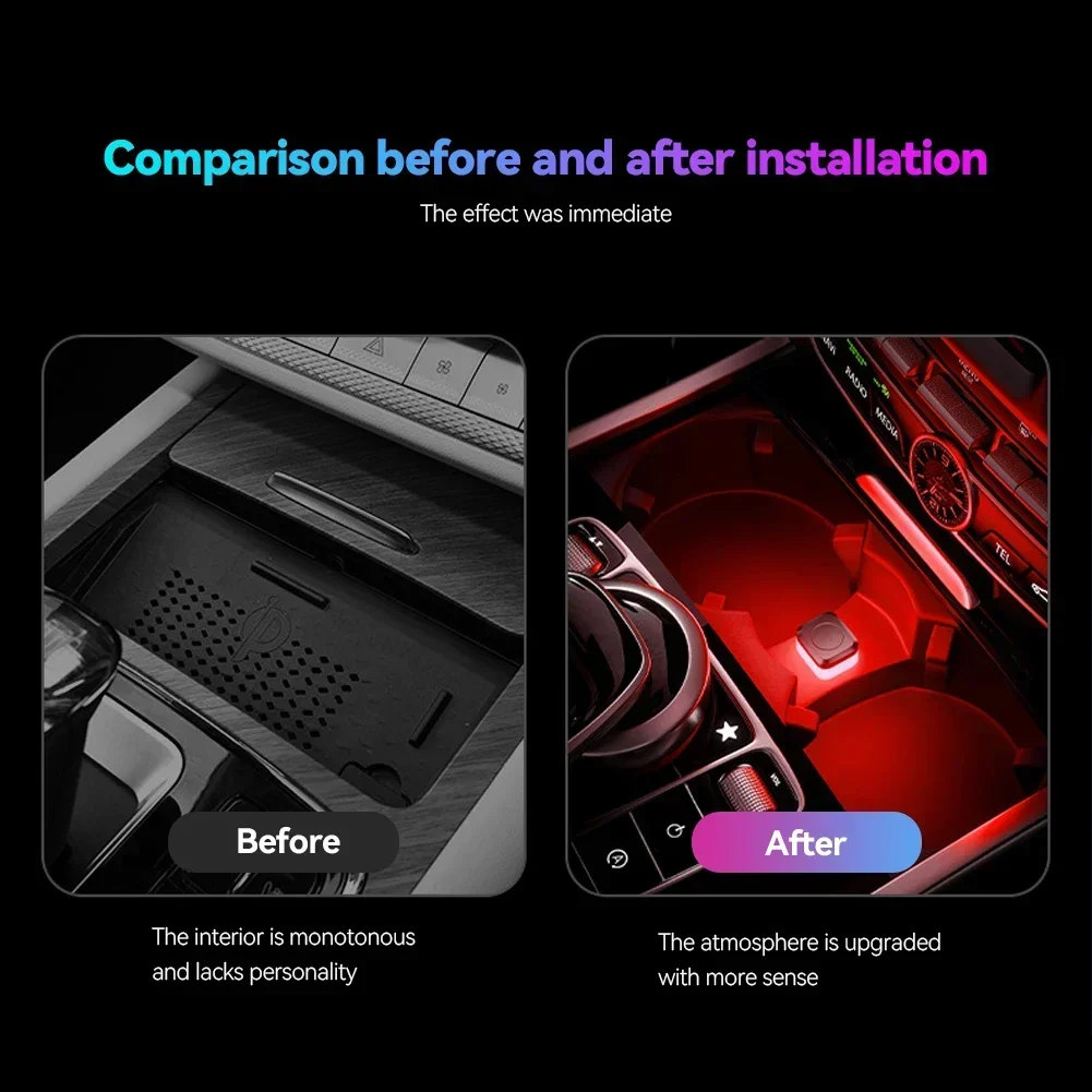 Mini USB Auto LED Licht Auto LED Innen Beleuchtung DC 5V USB LED – Bild 4