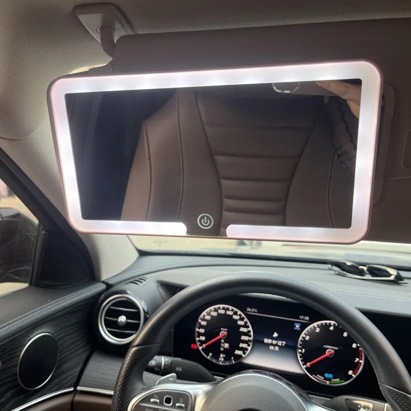Auto-Innenspiegel, Sonnenblende, Platte, LED, HD, Make-up-Spiegel – Bild 6