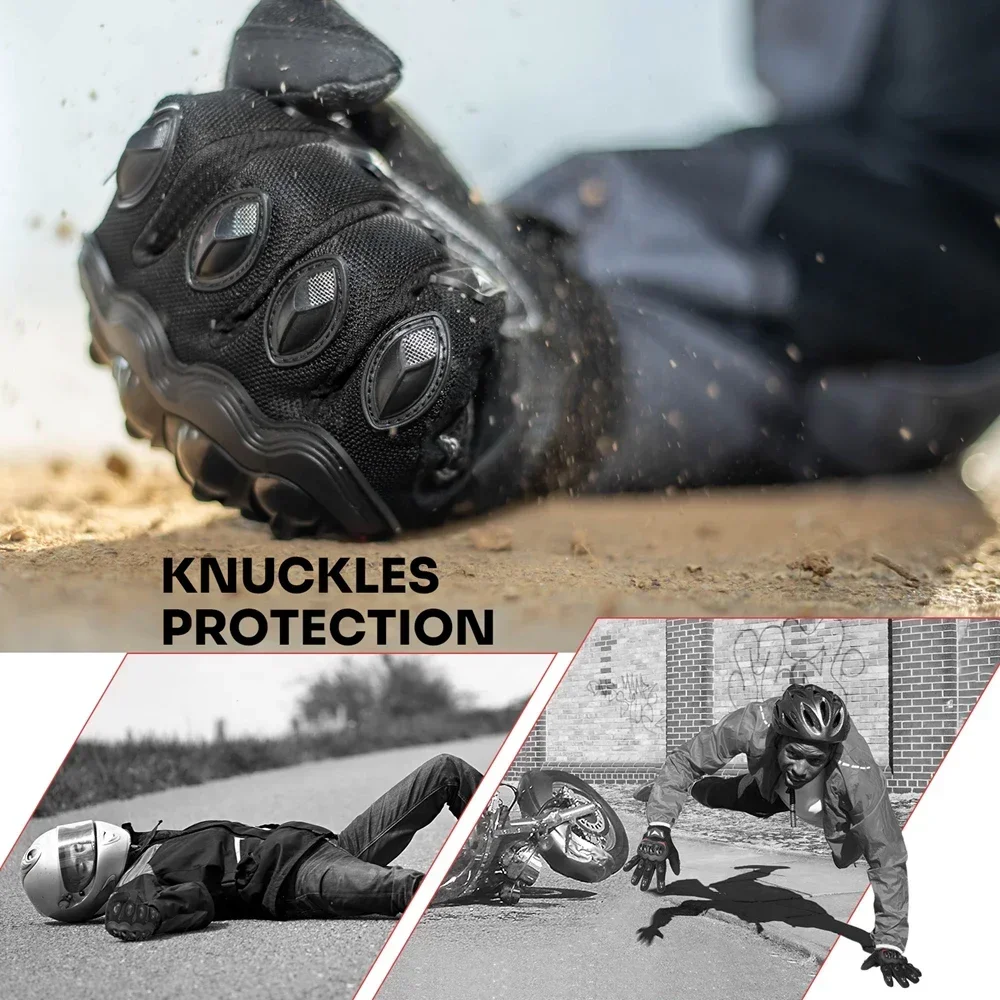 KEMIMOTO Sommer Motorrad Handschuhe CE Reiten Handschuhe Knuckle – Bild 3