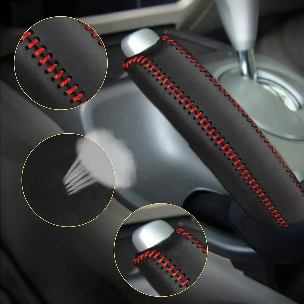 Handbremshülse aus echtem Leder, Handbremsgriffe für Mazda 6 – Bild 3