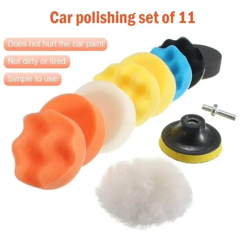 Polieren Schwamm Platte Set Nachahmung Plüsch Wachsen Winkel Schleifen Reinigung Schwamm Rad Auto Schönheit