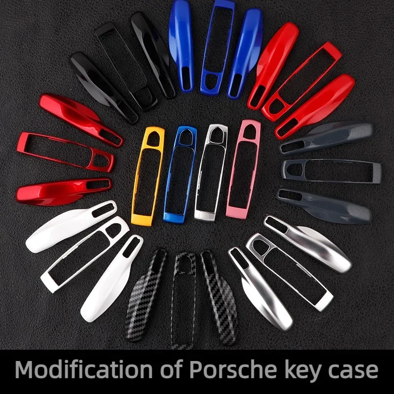 Auto Smart Remote Key Case Fob Abdeckungen Set Shell für Porsche Panamera Spyder Carrera Macan Boxster Cayman