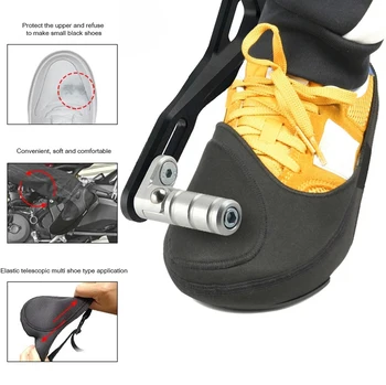 Motorrad Schuhe Shifter Protector Anti-rutsch Wasserdicht Schwarz Schalthebel Leichte Boot Abdeckung Shifter
