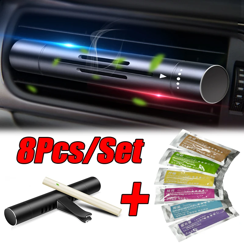 8 Teil/satz Auto Air Vent Parfüm Auto Lufterfrischer Aroma Geruch Aroma Auto Parfüme Lufterfrischer Parfum
