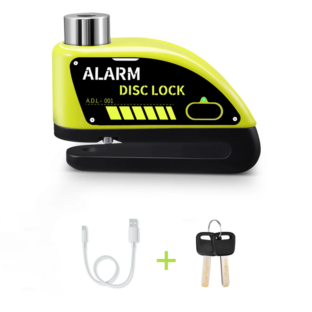 Extractme Motorrad Alarm Scheibenbremse Schloss Sicherheit Moto Rad Disk Vorhängeschloss Wasserdicht 110dB