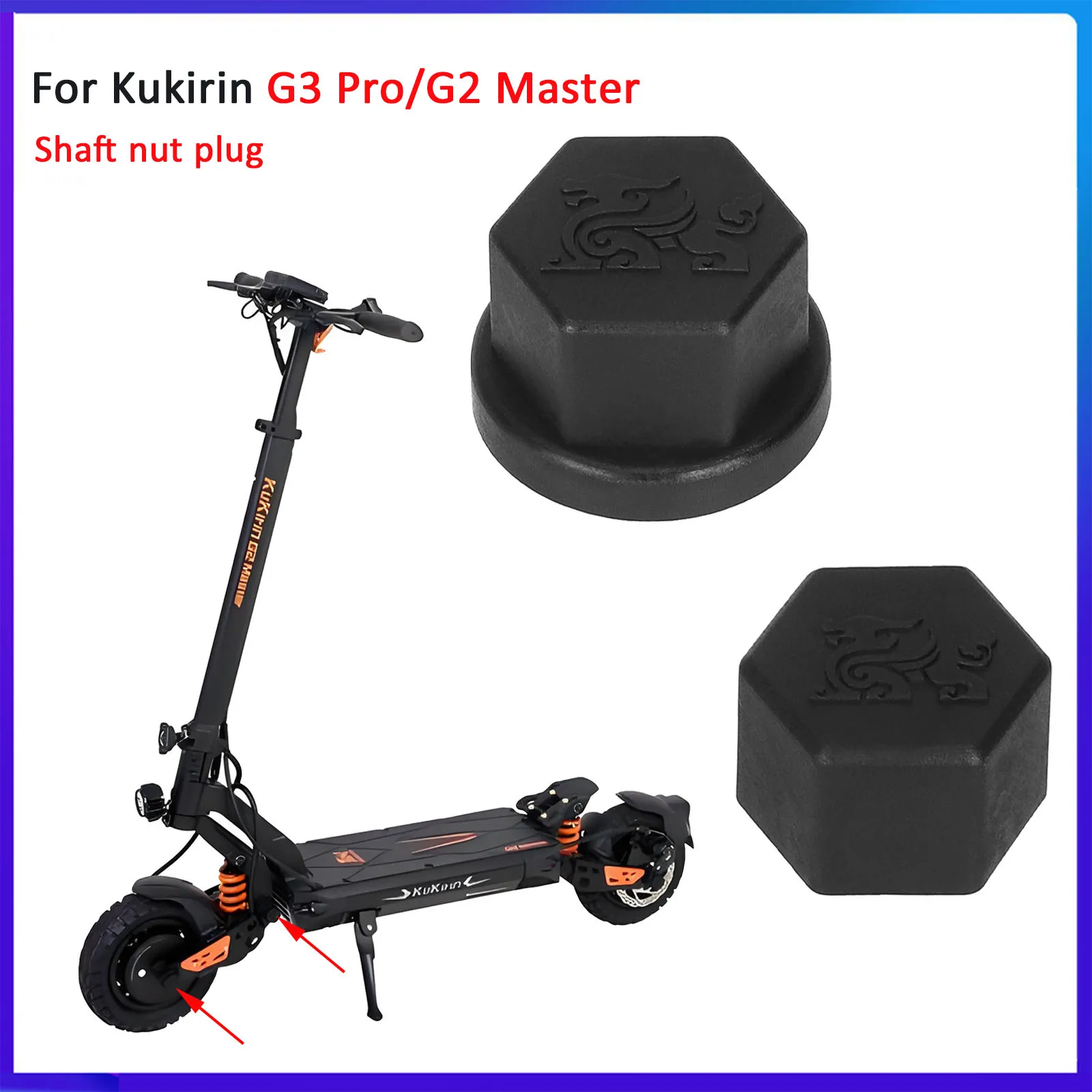 Motorwelle/Wippe, Wellenmutter, Steckerkappe für Kukirin G2 Master/G3 Pro Elektroroller, dekorativ