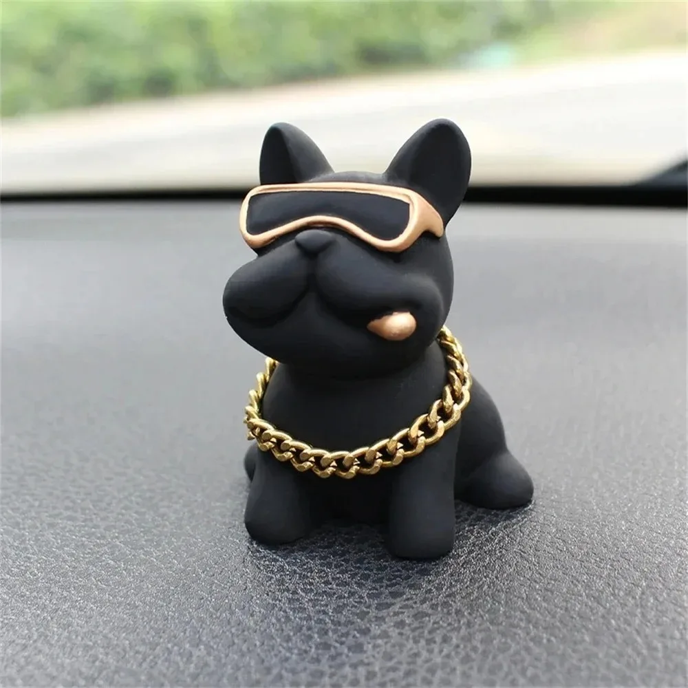 Verschleißfeste Bulldoggen-Auto-Ornamente, fühlen sich wohl – Bild 6