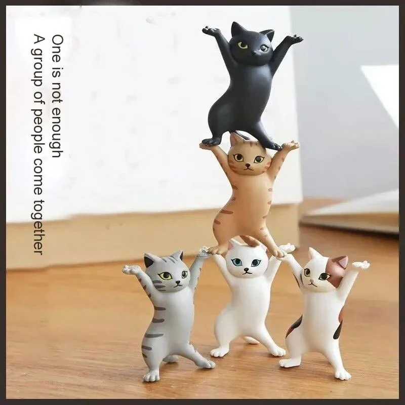 Tanzende Katze, Figur, Dekoration, Animation, Katzenmodell (5 Stück) – Bild 3