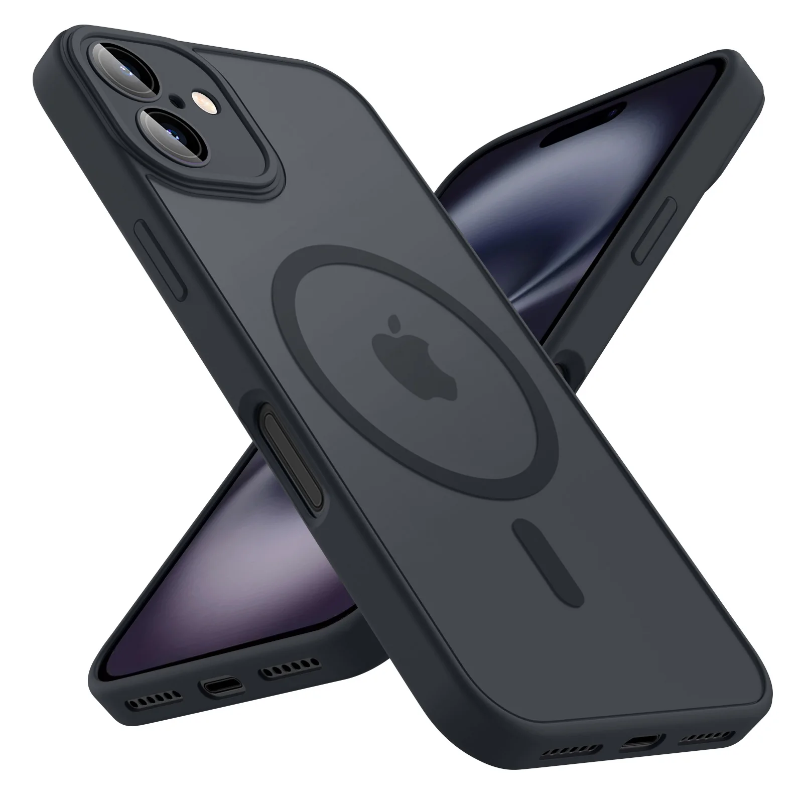 Luxuriöse Mattierte Handyhülle für iPhone 18 17 17e 16e 16 15 14 13 12 11 Pro Max Plus für Magsafe, Matte