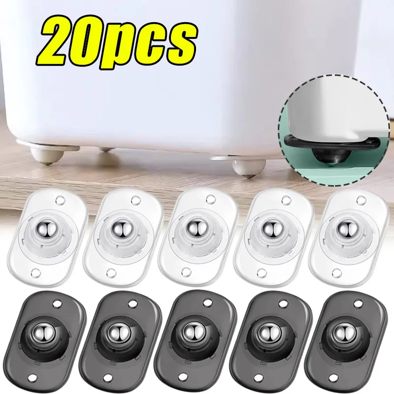 Selbstklebende Lenkrollen, Geräterollen, Gerätschieber für die Küche 360° ° Drehbares Universalrad Mini Kleine