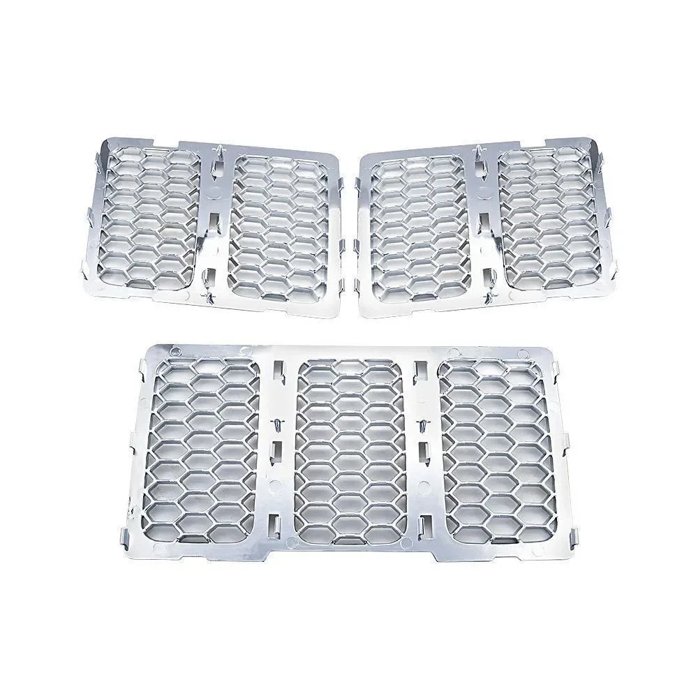 Auto-Frontgrill-Dekorations-Set, Kühlergrill-Abdeckung, Passend für Jeep Grand Cherokee Modelle (3 Stück)