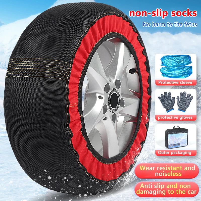 Auto-Radkette für Winter, Autozubehör, rutschfeste Ketten, Auto-Rad-Notfall-Reifenkette, einfache Montage