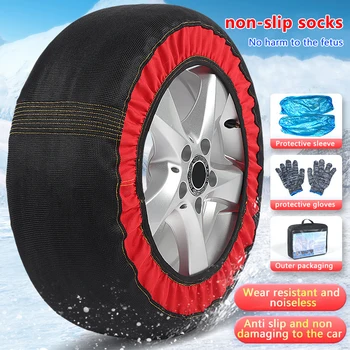 Auto-Radkette für Winter, Autozubehör, rutschfeste Ketten, Auto-Rad-Notfall-Reifenkette, einfache Montage