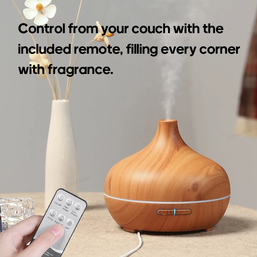 Holzmaserung Aromatherapie-Diffusor USB-Luftbefeuchter – Bild 2