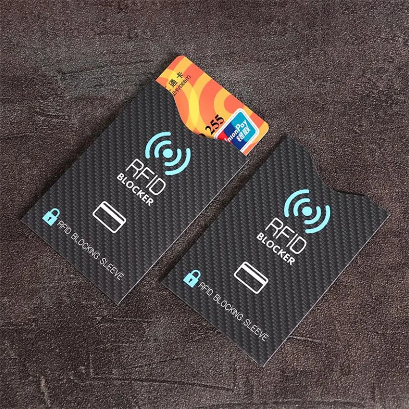 Anti Diebstahl für RFID Kreditkarte Schutz Blockieren Karteninhaber Hülse Haut Fall Abdeckungen (5 Stück)