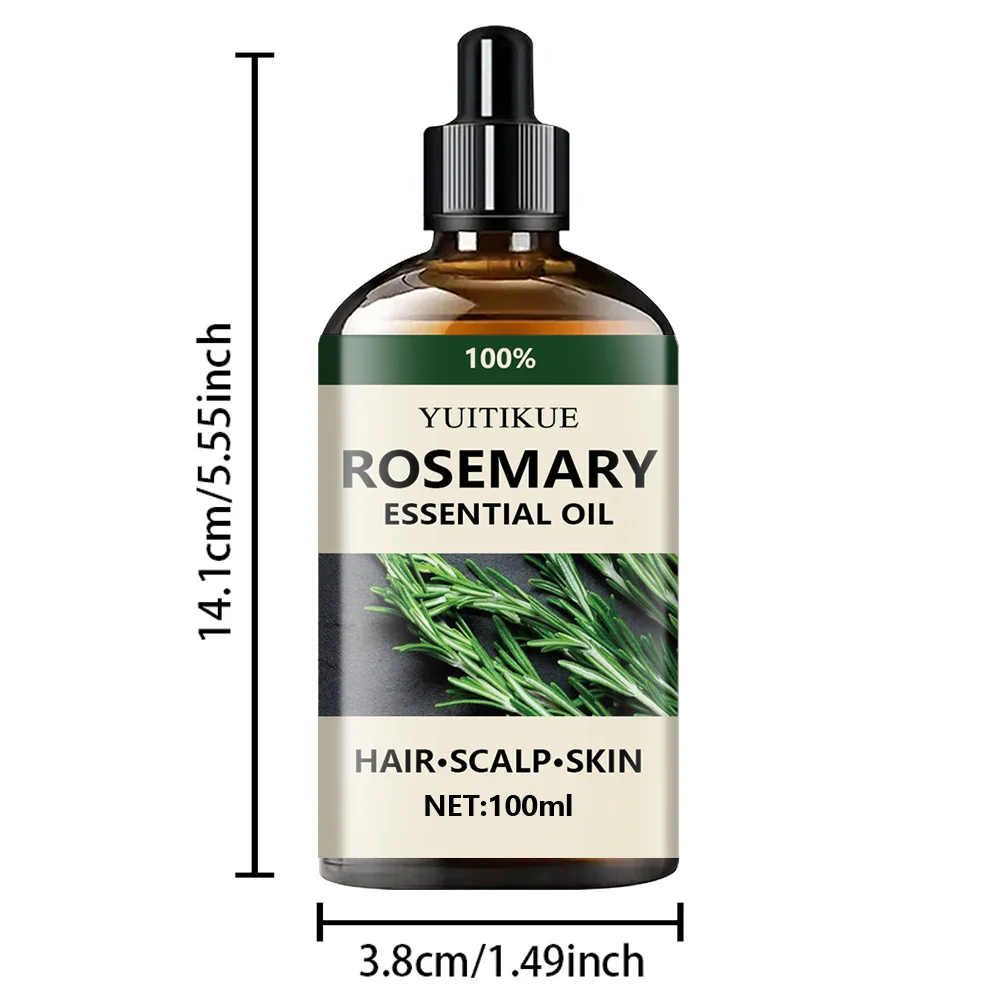 100 % reines ätherisches Rosmarinöl, geeignet für Haare, Kopfhaut – Bild 6