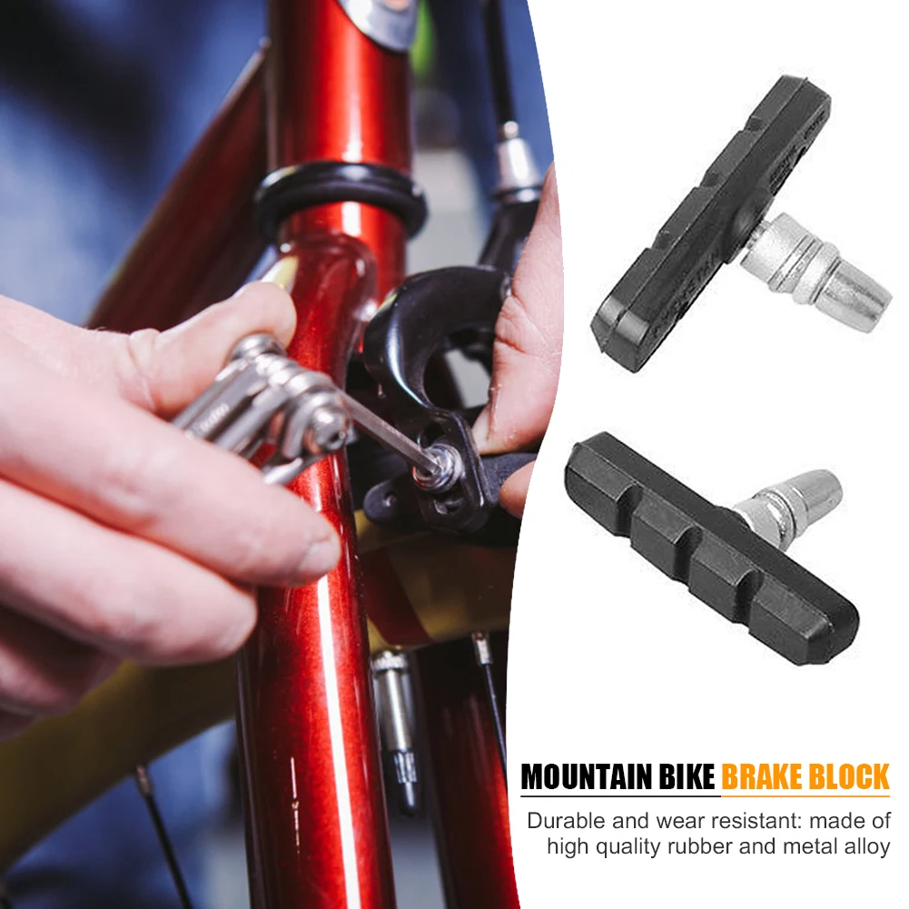 Fahrrad Bremsbeläge Radfahren Fahrrad V Brems Halter Pads Schuhe – Bild 3