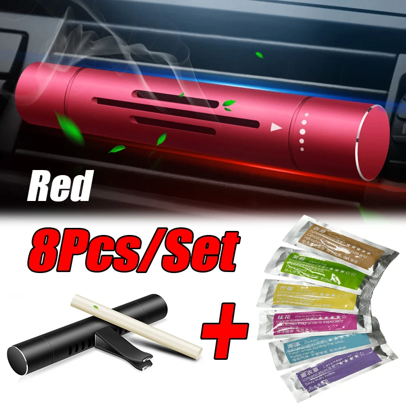 8 Teil/satz Auto Air Vent Parfüm Auto Lufterfrischer Aroma Geruch Aroma Auto Parfüme Lufterfrischer Parfum