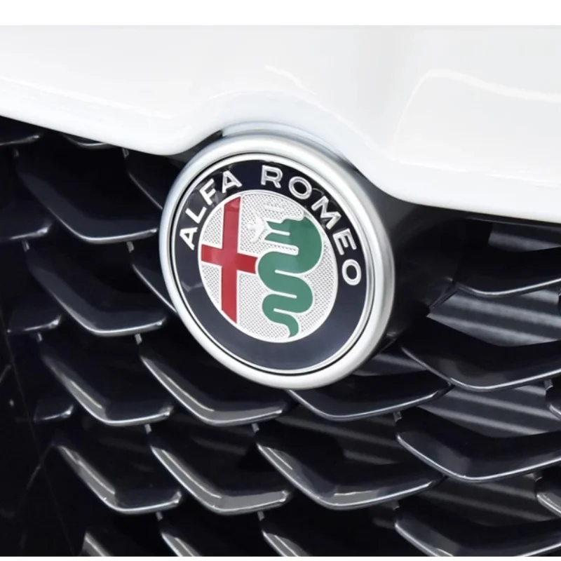 AlfaRomeo 147 156 159 74mm Auto Front Hood Emblem Motorhaube (2 Stück) – Bild 3