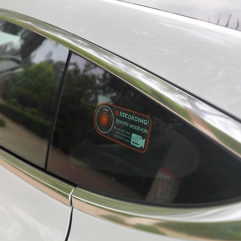 Autofenster-Aufkleber, Recorder-Logo-Aufkleber für Tesla, BMW, Benz – Bild 5