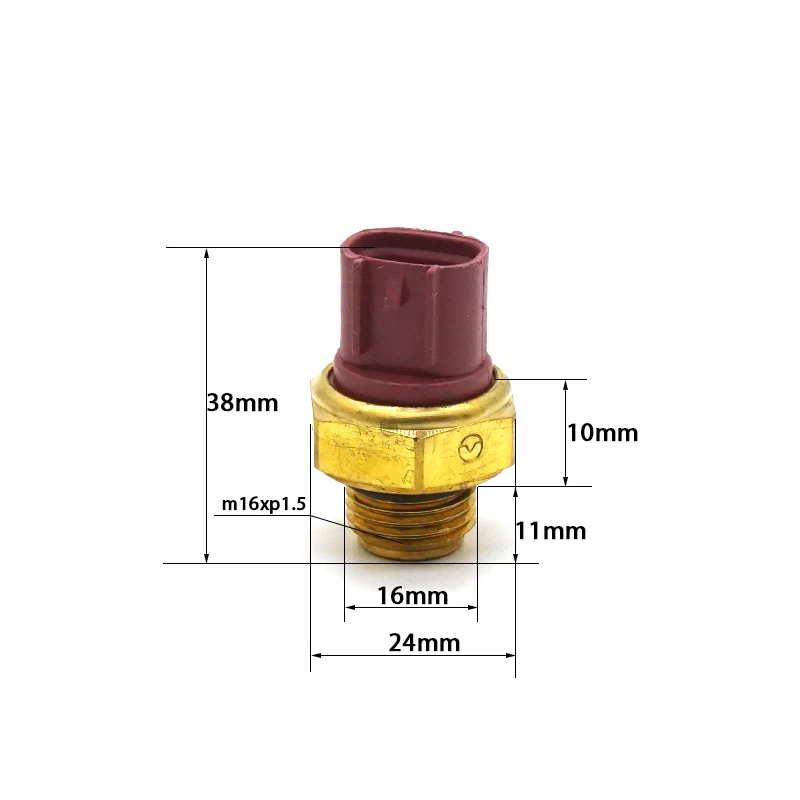 Motorrad Tank Kühler Sensor Thermostat 65 ℃ 80 ℃ 82 ℃ 88 ℃ 93 ℃ Lüfter – Bild 2