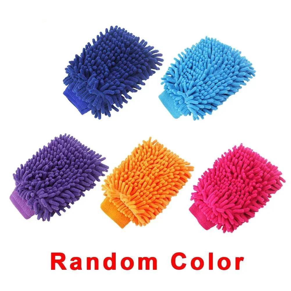 Auto Waschen Handschuhe Chenille Korallen Fleece Handschuhe Waschen – Bild 2