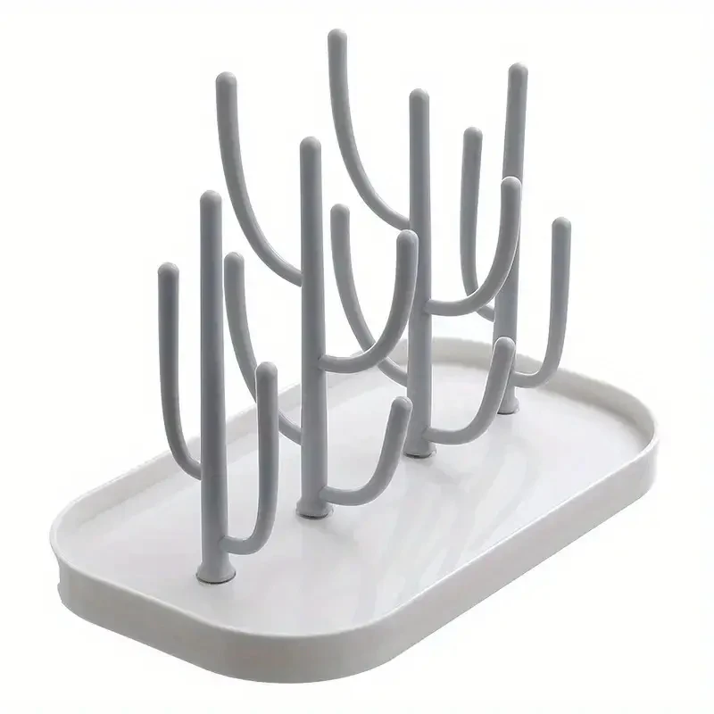Abtropfgestell für Milchflaschen in Babybaumform, staubdichter Milchflaschenhalter, Abtropfgestell für Tassen