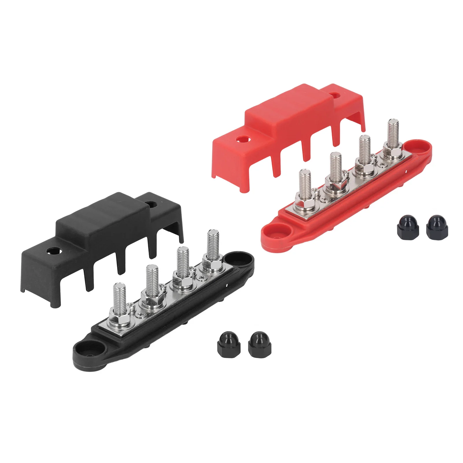 Stromverteilerblock Sammelschiene 48 V 250 A M8 Schraube 4 (2 Stück) – Bild 2