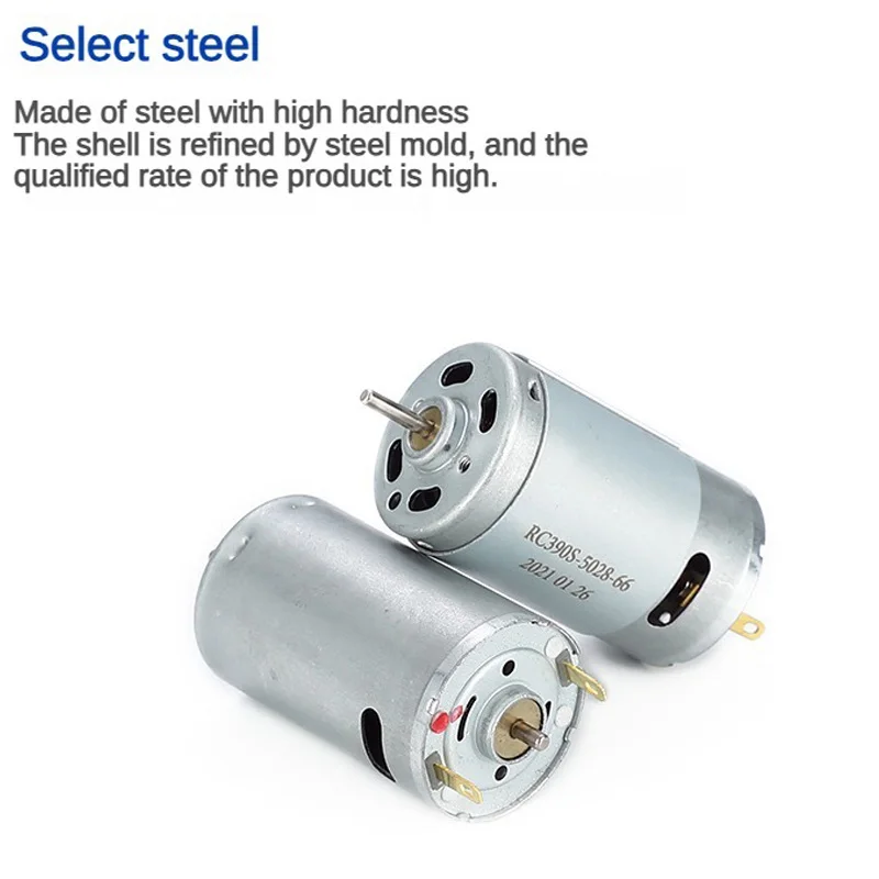 DC-Motor R390 Hochdrehmoment-Mikromotor 390 6V-12V Bürstenmotor 20000 – Bild 4