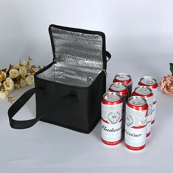 Tragbare Lunch-Kühltasche, zusammenklappbar, isoliert, für Picknick, Eisbeutel, Lebensmittel, Thermotasche