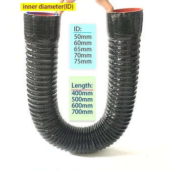 ID50mm-75mm Flexibler Silikonschlauch Universal für Auto-Kühler, Lufteinlass, Hochdruck