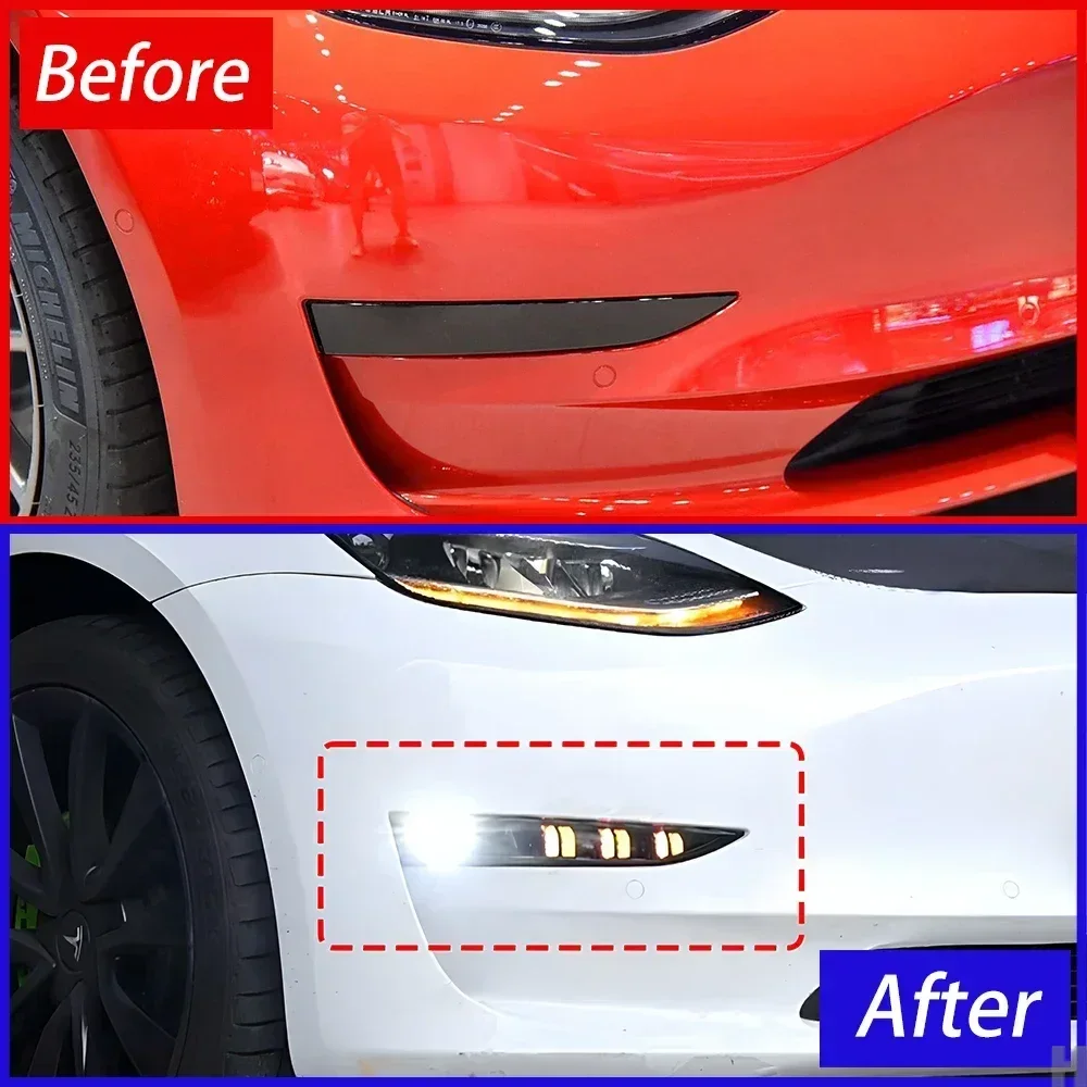 Tesla Modell 3 Modell Y 2019-2023 Front Stoßstange Trim Zubehör – Bild 2