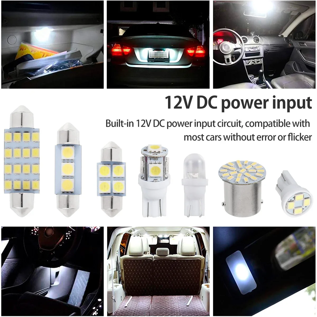 LED Auto Innenbeleuchtung T10 6000 K SMD LED Ersatz (42 Stück) – Bild 5