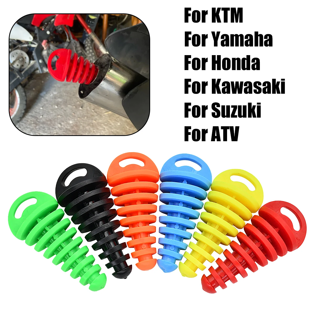 Auspuffstopfen Motorrad Motocross für KTM Yamaha Honda Kawasaki Suzuki für Honda KTM Yamaha Kawasaki Suzuki