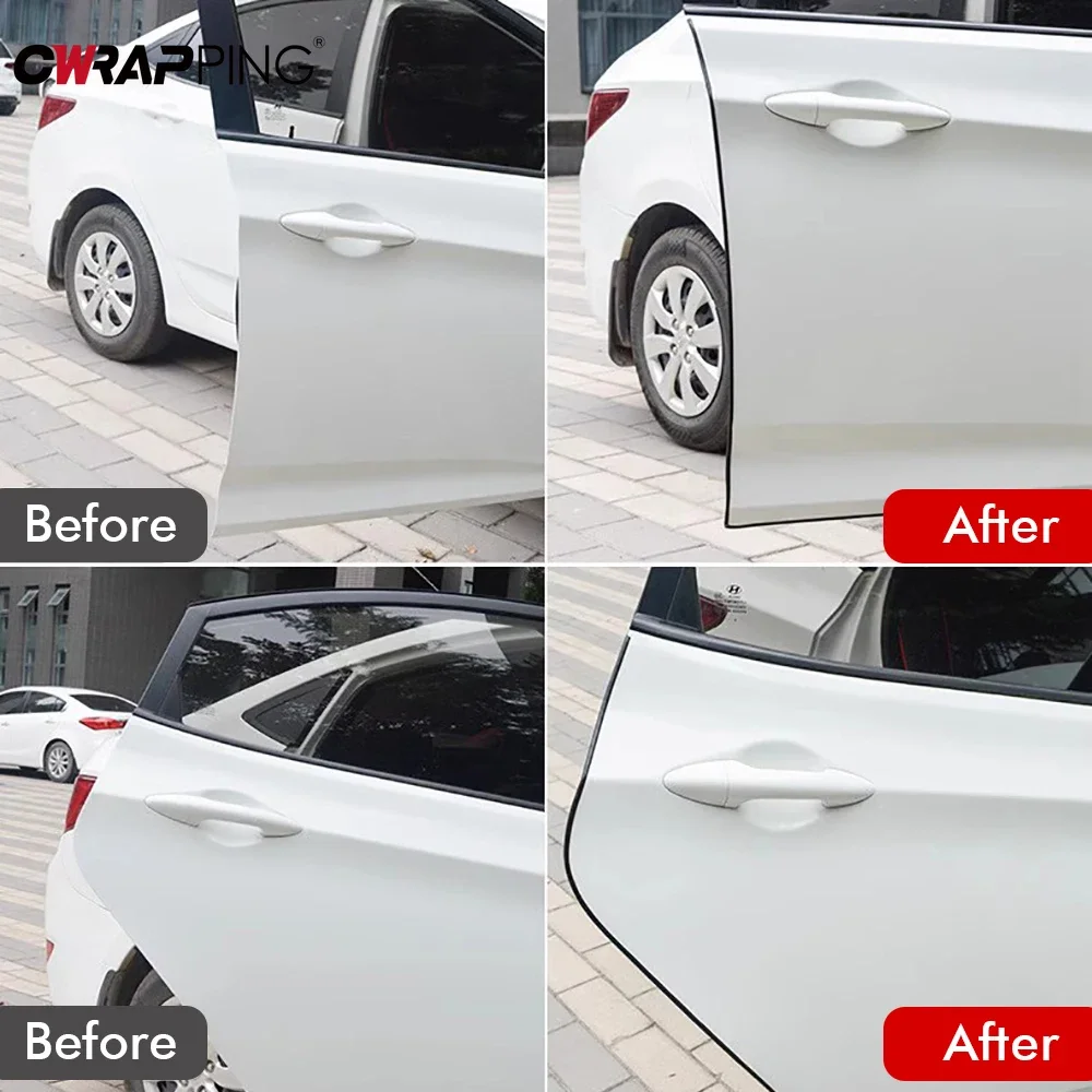 5M Auto Tür Rand Dichtung Streifen Transparent PVC Scratch Protector – Bild 5