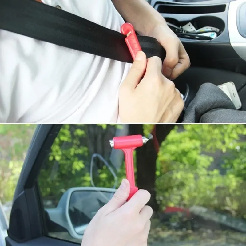 Auto-Sicherheitshammer Notfallhammer Autofensterbrecher Gurtschneider – Bild 5