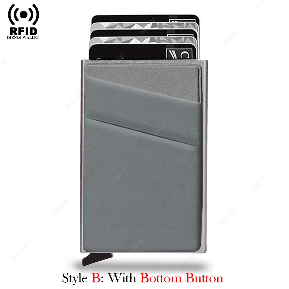 Anti-Diebstahl-Kartenschutz, Kartenhalter, minimalistische Smart Wallet, RFID-Schutz, Aluminium, Metallbox