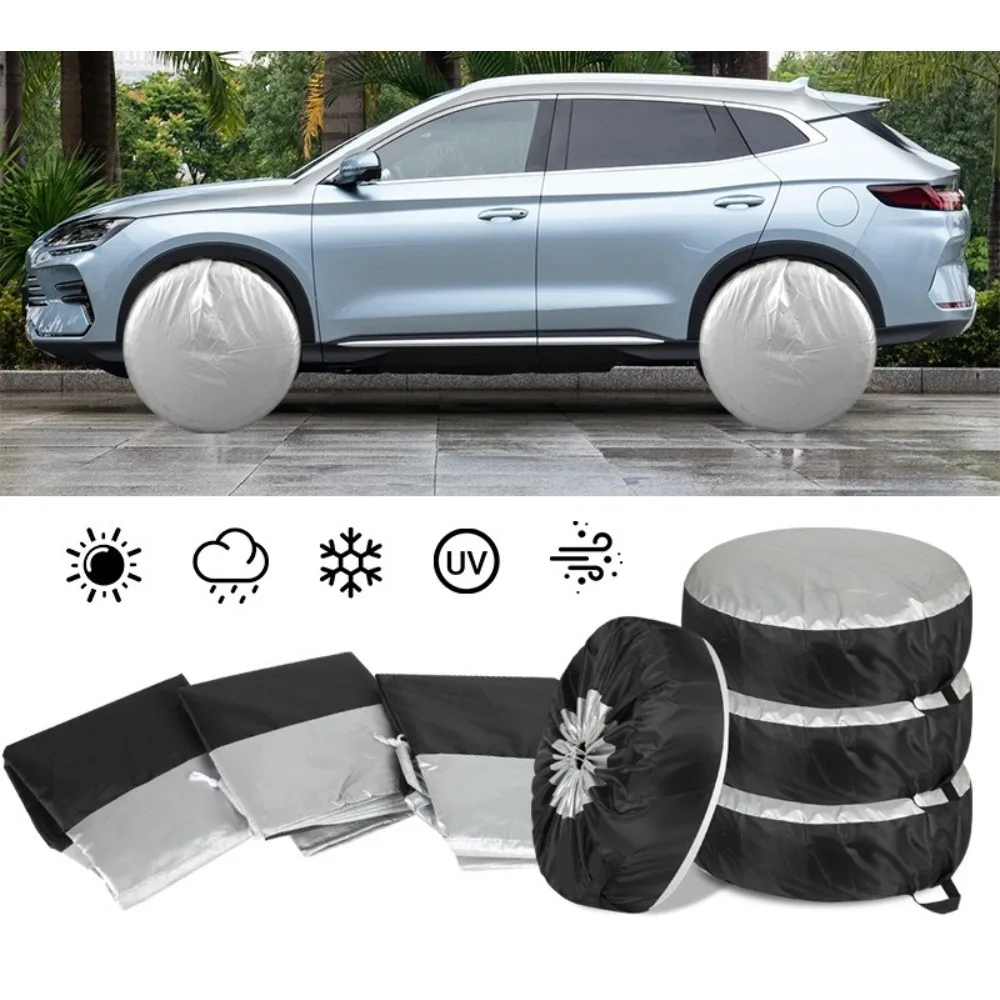 13-23 Zoll Auto SUV Reifenabdeckung Ersatzrad-Tasche Reifen-Aufbewahrungstasche Polyester Oxford-Stoff