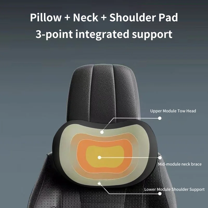 Auto Kopfstütze Nacken Kissen Memory Foam Schutzhülle Lordosenstütze – Bild 5