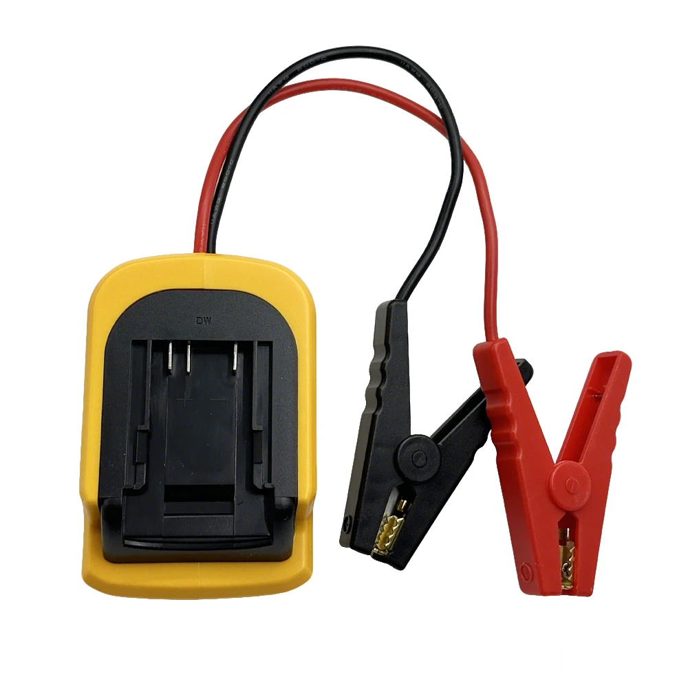 Starthilfe-Adapter für DeWalt 20V Akku mit Starthilfekabelklemmen – Bild 3