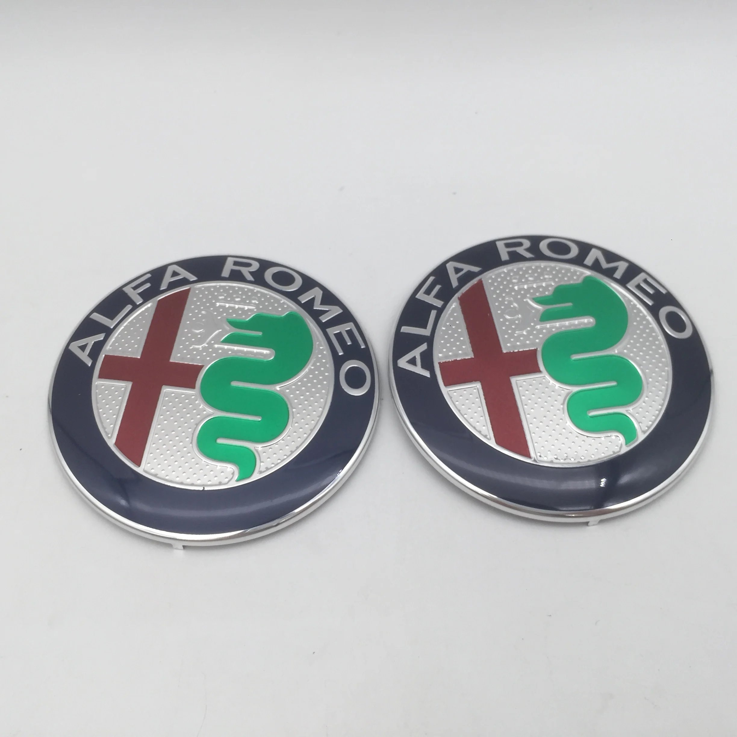 AlfaRomeo 147 156 159 74mm Auto Front Hood Emblem Motorhaube (2 Stück) – Bild 5