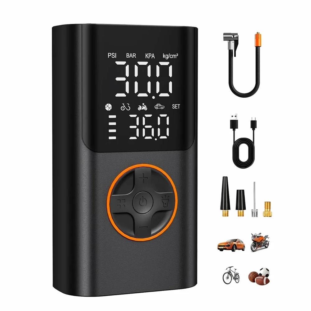 YINGBOOST Mini-Fahrradreifenpumpe, 150 PSI, Reifenfüller, Luftkompressor, kabellos, Luftpumpe für Auto
