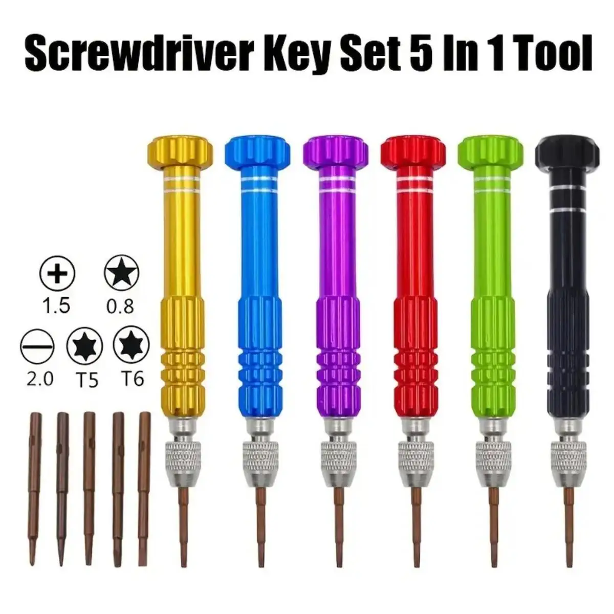 5-in-1-Multifunktions-Klein-Schraubendreher-Set, Reparaturwerkzeug – Bild 3
