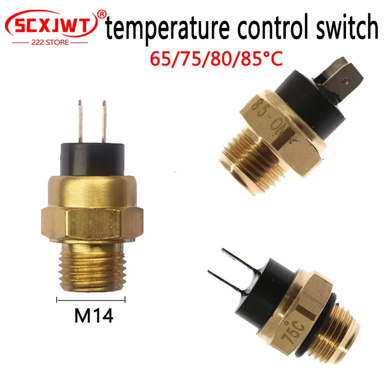 M14 Elektrischer Kühler Kühlmitteltemperatur Thermostatschalter Temperatursensor 65/75/80 ℃ Für ATV Quad