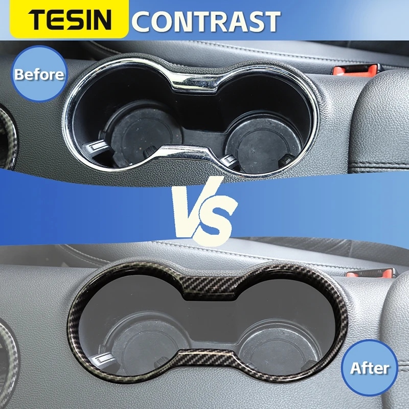 Auto Front Wasser Tasse Halter Dekoration Abdeckung Trim Rahmen – Bild 3